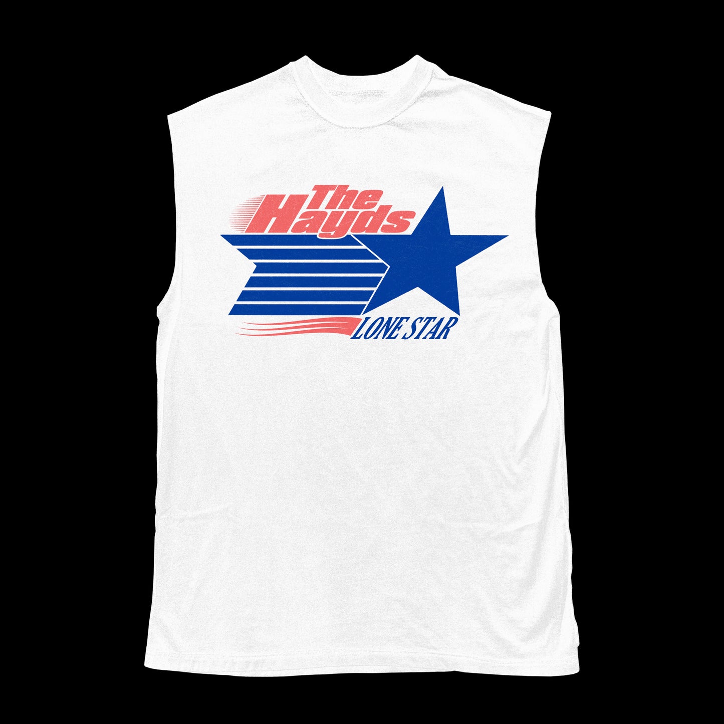 WHITE LONE STAR MUSCLE TEE